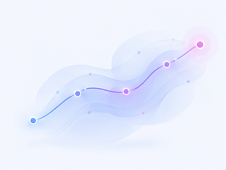 Illustration representing an individual reviewing their own journey